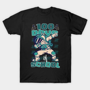 100 Days of school featuring an Astronaut Dabbing #5 T-Shirt